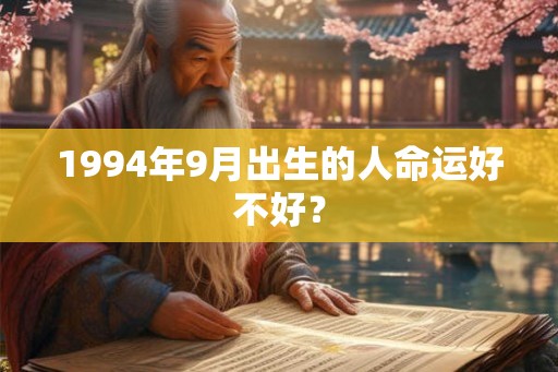 1994年9月出生的人命运好不好？