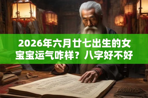 2026年六月廿七出生的女宝宝运气咋样？八字好不好