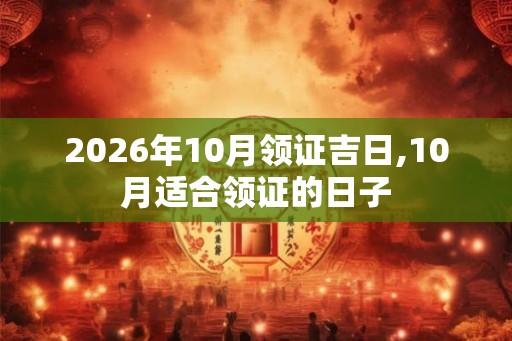 2026年10月领证吉日,10月适合领证的日子