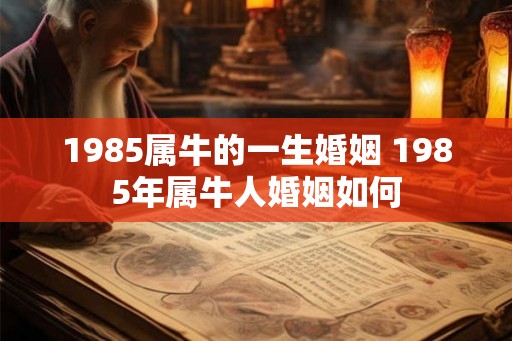 1985属牛的一生婚姻 1985年属牛人婚姻如何