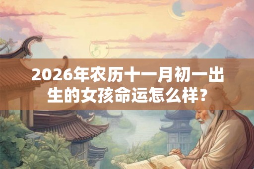 2026年农历十一月初一出生的女孩命运怎么样? 2026年农历十一月初一出生的女孩命运怎么样?