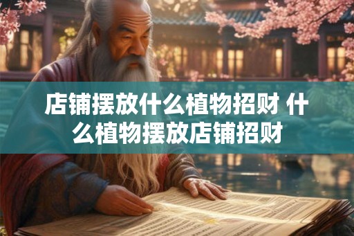 店铺摆放什么植物招财 什么植物摆放店铺招财