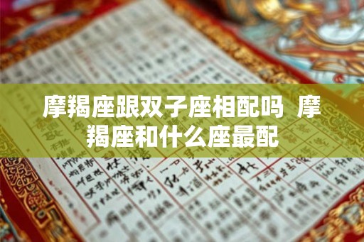摩羯座跟双子座相配吗  摩羯座和什么座最配