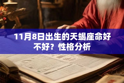 11月8日出生的天蝎座命好不好?性格分析 11月8日出生的天蝎座命好不好?性格分析