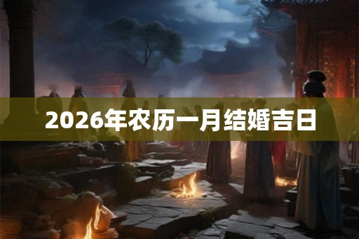 2026年农历一月结婚吉日