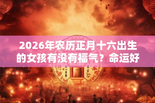 2026年农历正月十六出生的女孩有没有福气？命运好吗？