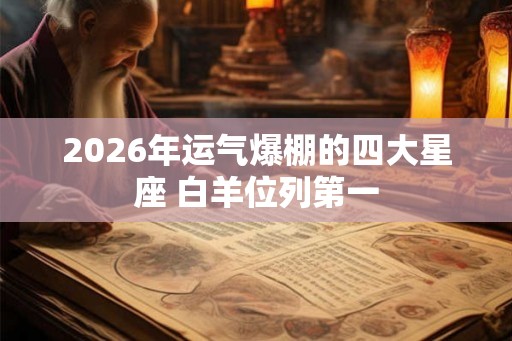 2026年运气爆棚的四大星座 白羊位列第一
