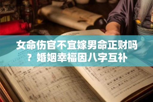 女命伤官不宜嫁男命正财吗？婚姻幸福因八字互补