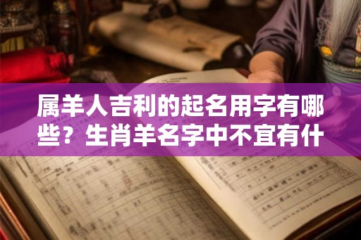 属羊人吉利的起名用字有哪些?生肖羊名字中不宜有什么字 属羊人吉利的起名用字有哪些?生肖羊名字中不宜有什么字