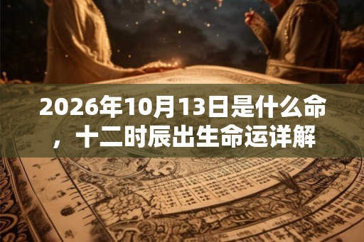2026年10月13日是什么命，十二时辰出生命运详解