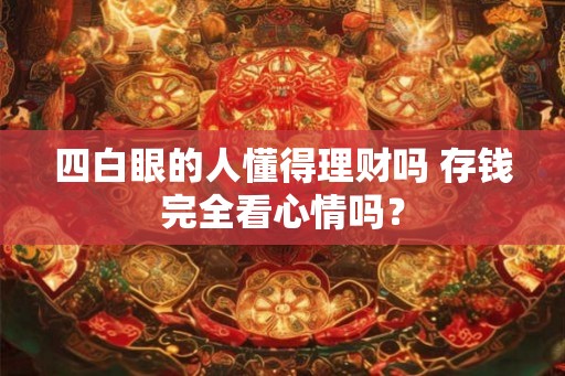 四白眼的人懂得理财吗 存钱完全看心情吗？