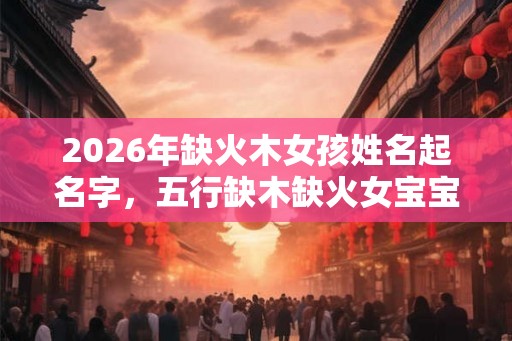 2026年缺火木女孩姓名起名字，五行缺木缺火女宝宝起名大全