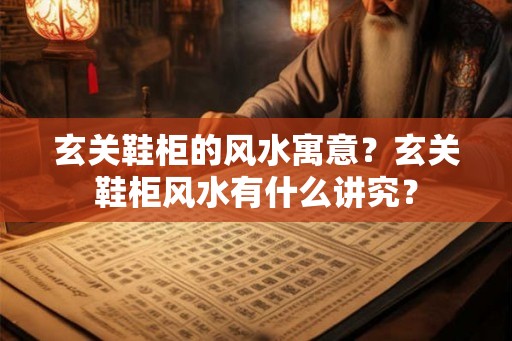 玄关鞋柜的风水寓意?玄关鞋柜风水有什么讲究? 玄关鞋柜的风水寓意?玄关鞋柜风水有什么讲究?