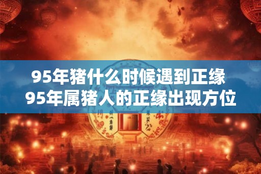 95年猪什么时候遇到正缘 95年属猪人的正缘出现方位