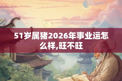 51岁属猪2026年事业运怎么样,旺不旺