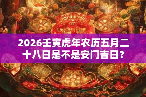 2026壬寅虎年农历五月二十八日是不是安门吉日？
