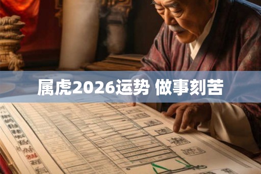 属虎2026运势 做事刻苦 属虎2026运势 做事刻苦
