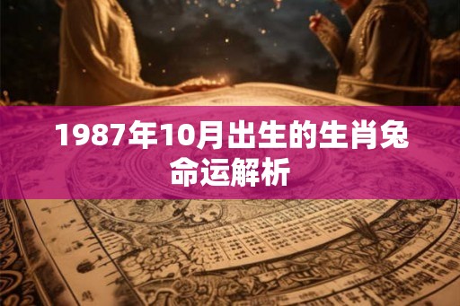 1987年10月出生的生肖兔命运解析