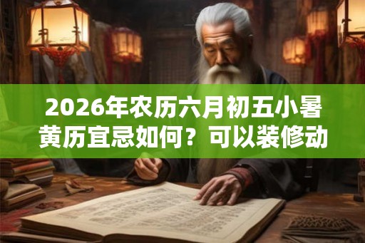 2026年农历六月初五小暑黄历宜忌如何？可以装修动土吗？