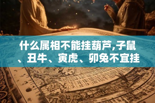 什么属相不能挂葫芦,子鼠、丑牛、寅虎、卯兔不宜挂