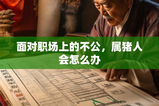面对职场上的不公，属猪人会怎么办