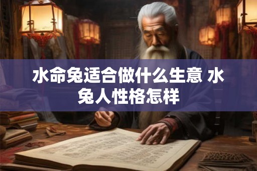 水命兔适合做什么生意 水兔人性格怎样
