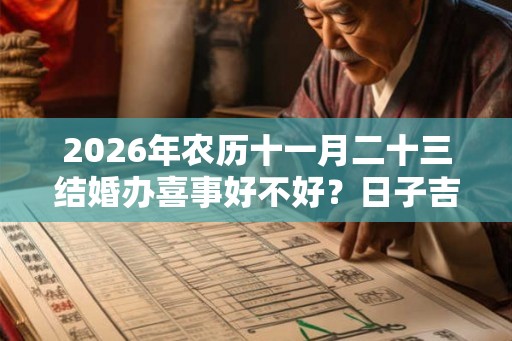 2026年农历十一月二十三结婚办喜事好不好？日子吉利吗？