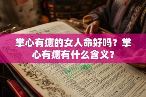 掌心有痣的女人命好吗？掌心有痣有什么含义？
