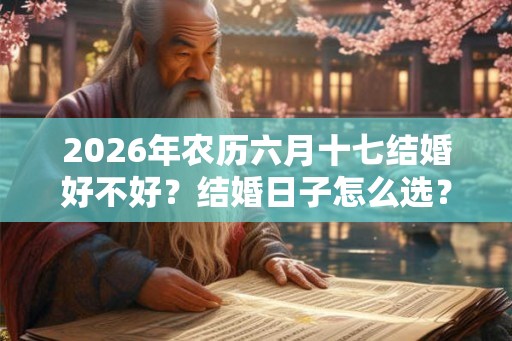 2026年农历六月十七结婚好不好？结婚日子怎么选？