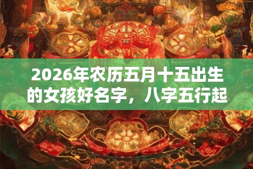 2026年农历五月十五出生的女孩好名字，八字五行起名大全