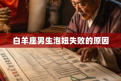 白羊座男生泡妞失败的原因