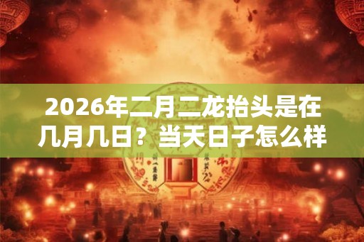 2026年二月二龙抬头是在几月几日?当天日子怎么样? 2026年二月二龙抬头是在几月几日?当天日子怎么样?