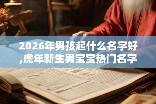 2026年男孩起什么名字好,虎年新生男宝宝热门名字
