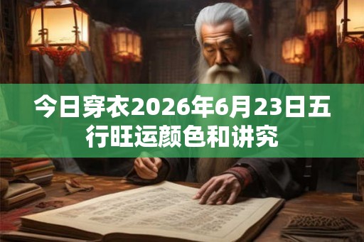 今日穿衣2026年6月23日五行旺运颜色和讲究 今日穿衣2026年6月23日五行旺运颜色和讲究
