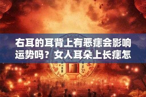 右耳的耳背上有恶痣会影响运势吗？女人耳朵上长痣怎么样？