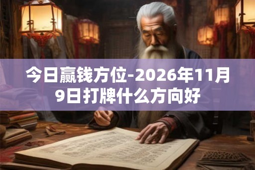 今日赢钱方位-2026年11月9日打牌什么方向好