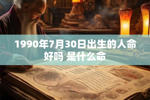 1990年7月30日出生的人命好吗 是什么命