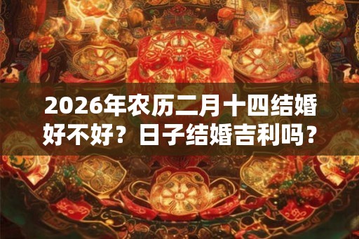 2026年农历二月十四结婚好不好？日子结婚吉利吗？