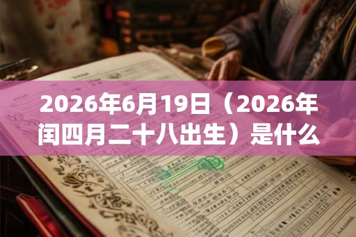 2026年6月19日（2026年闰四月二十八出生）是什么命_命运如何