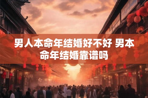 男人本命年结婚好不好 男本命年结婚靠谱吗