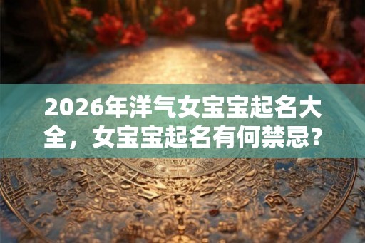 2026年洋气女宝宝起名大全，女宝宝起名有何禁忌？