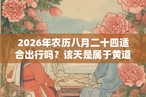 2026年农历八月二十四适合出行吗？该天是属于黄道吉日吗？