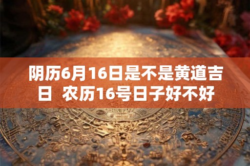阴历6月16日是不是黄道吉日 农历16号日子好不好 阴历6月16日是不是黄道吉日 农历16号日子好不好