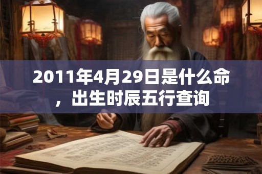 2011年4月29日是什么命,出生时辰五行查询 2011年4月29日是什么命,出生时辰五行查询