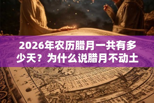 2026年农历腊月一共有多少天？为什么说腊月不动土不搬家？
