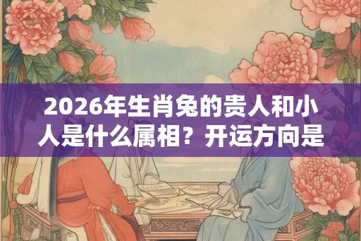 2026年生肖兔的贵人和小人是什么属相?开运方向是什么? 2026年生肖兔的贵人和小人是什么属相?开运方向是什么?