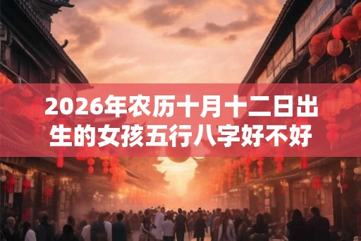 2026年农历十月十二日出生的女孩五行八字好不好