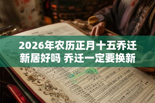 2026年农历正月十五乔迁新居好吗 乔迁一定要换新被子吗 2026年农历正月十五乔迁新居好吗 乔迁一定要换新被子吗