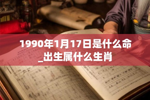 1990年1月17日是什么命_出生属什么生肖