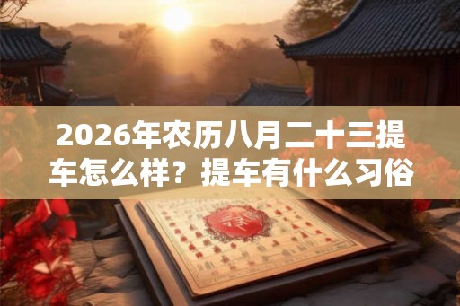 2026年农历八月二十三提车怎么样?提车有什么习俗? 2026年农历八月二十三提车怎么样?提车有什么习俗?